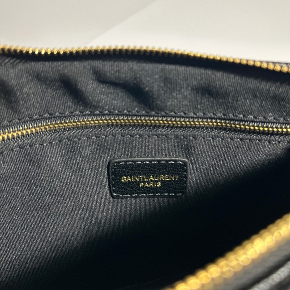 Black YSL Monogram Small Pouch - Picture 7 of 11